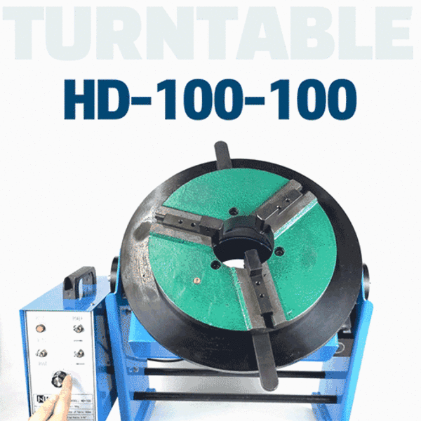 내쇼날시스템 용접기 용접테이블 관통형턴테이블 척포함 HD-100-100